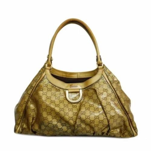 Gucci Vintage Pre-owned Belagd canvas gucci-vskor Beige, Dam