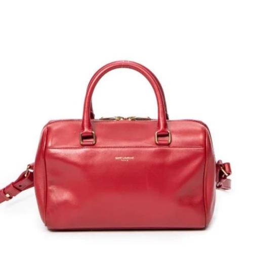 Yves Saint Laurent Vintage Pre-owned Laeder axelremsvskor Red, Dam