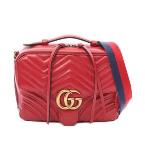 Gucci Vintage Pre-owned Laeder axelremsvskor Red, Dam