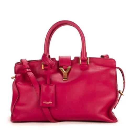 Yves Saint Laurent Vintage Pre-owned Laeder axelremsvskor Red, Dam