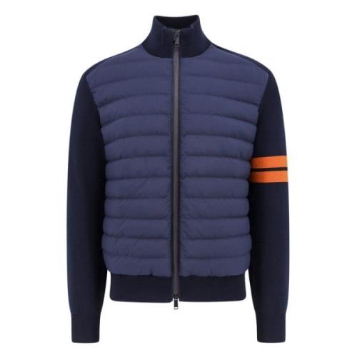 Z Zegna Blå ullrock med nylon fram Blue, Herr