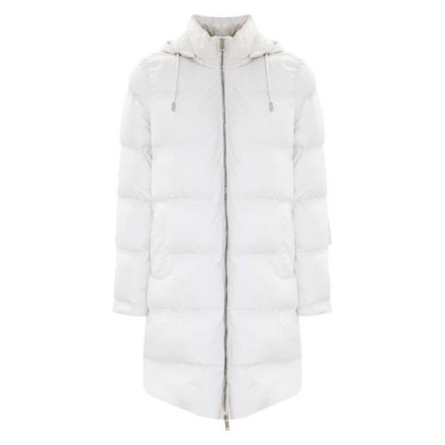 Kocca Quiltad Oversized Huva Dunjacka White, Dam