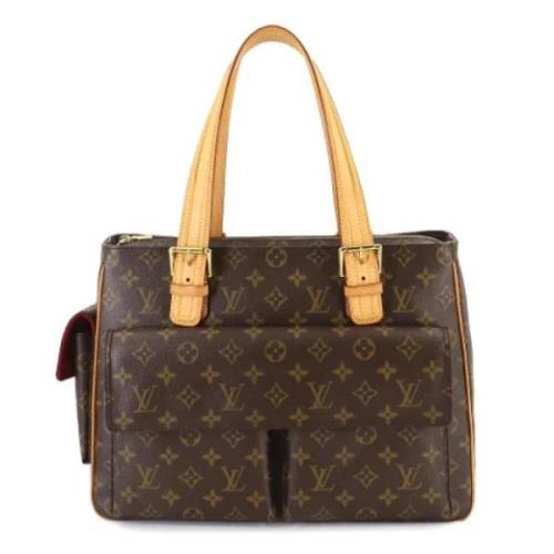 Louis Vuitton Vintage Pre-owned Tyg louis-vuitton-vskor Brown, Dam