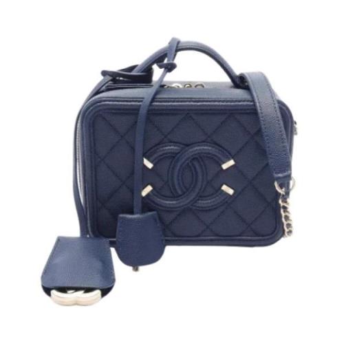 Chanel Vintage Pre-owned Laeder chanel-vskor Blue, Dam