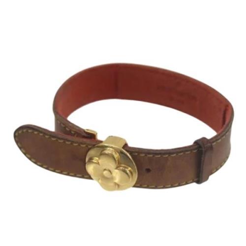 Louis Vuitton Vintage Pre-owned Tyg armband Brown, Dam