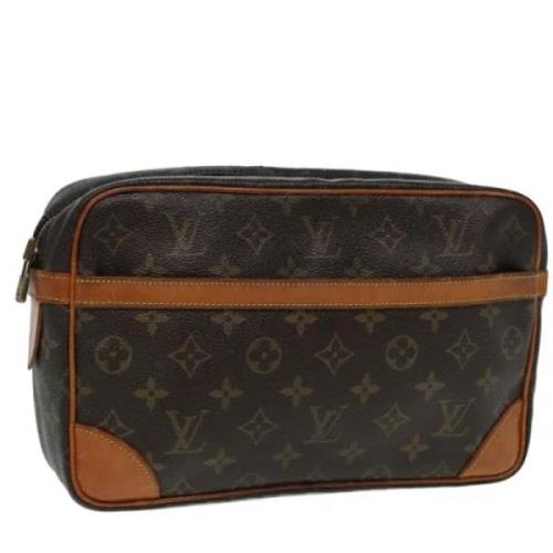 Louis Vuitton Vintage Pre-owned Canvas kuvertvskor Brown, Dam