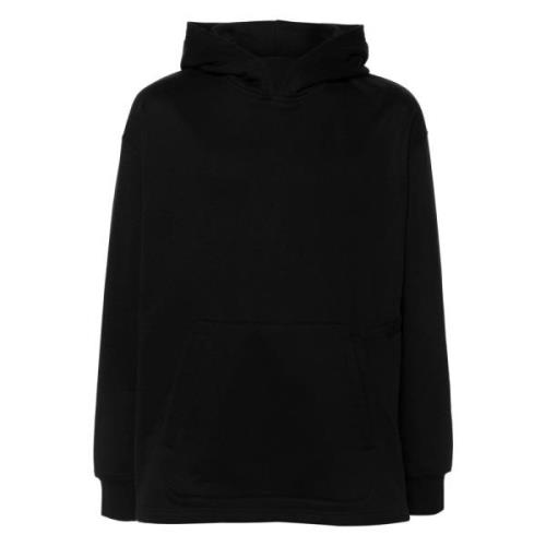 Y-3 Svart Loose Hoodie med Jersey Textur Black, Herr