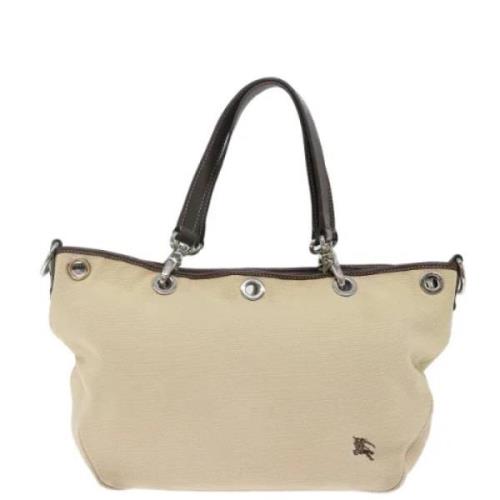 Burberry Vintage Pre-owned Canvas handvskor Beige, Dam