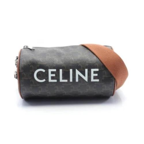 Celine Vintage Pre-owned Belagd canvas celine-vskor Black, Dam