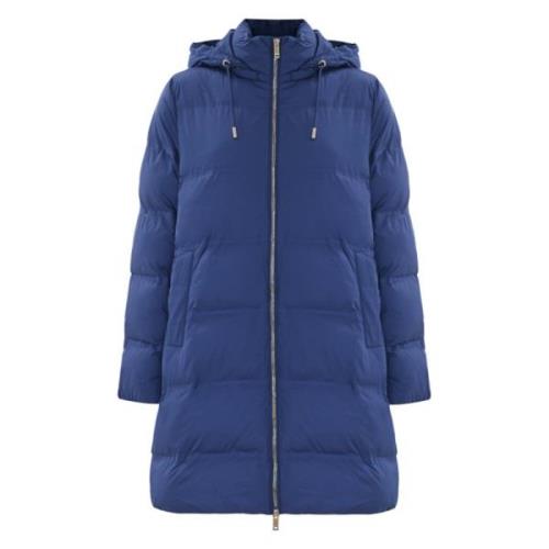 Kocca Quiltad Oversized Huva Dunjacka Blue, Dam