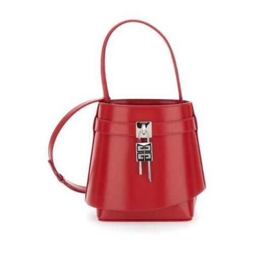 Givenchy Röd Shark Lock Hinkväska Red, Dam