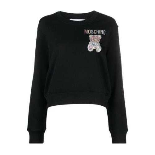 Moschino Stilren Sweatshirt för Män och Kvinnor Black, Dam