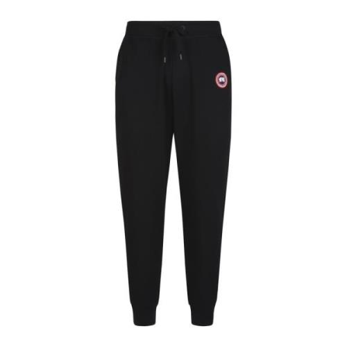 Canada Goose Stickad bomull herr sweatpants Black, Herr