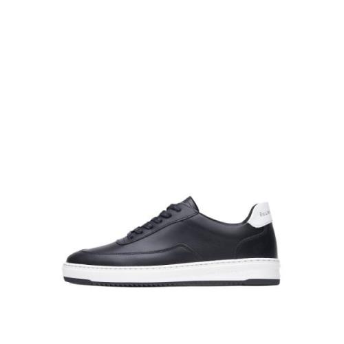 Filling Pieces Lyxiga Lädersneakers Black, Herr