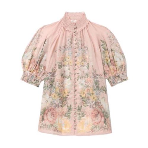 Zimmermann Rosa Skjortor för Kvinnor Aw24 Multicolor, Dam