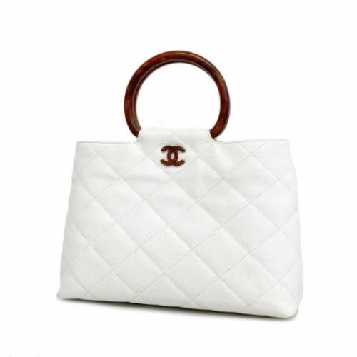 Chanel Vintage Pre-owned Laeder chanel-vskor White, Dam