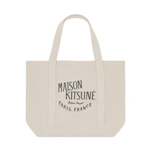 Maison Kitsuné Tote Bags Beige, Dam