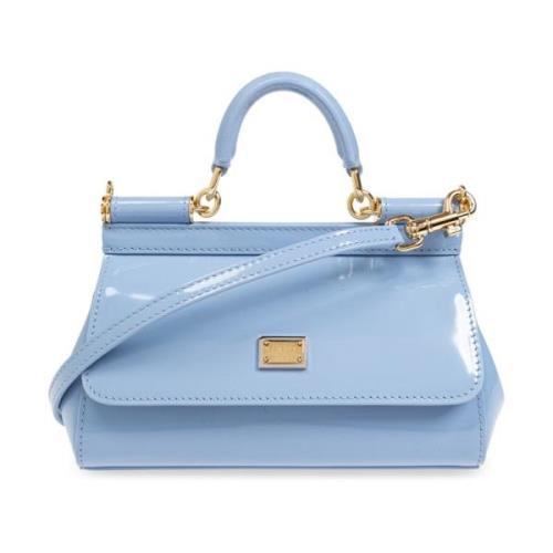 Dolce & Gabbana Axelväska Liten Sicilien Blue, Dam