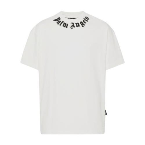 Palm Angels Hals Logo T-shirt White, Herr