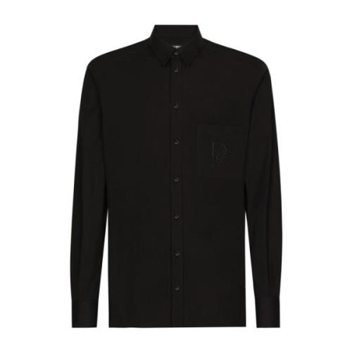 Dolce & Gabbana Svarta Skjortor för Män Black, Herr