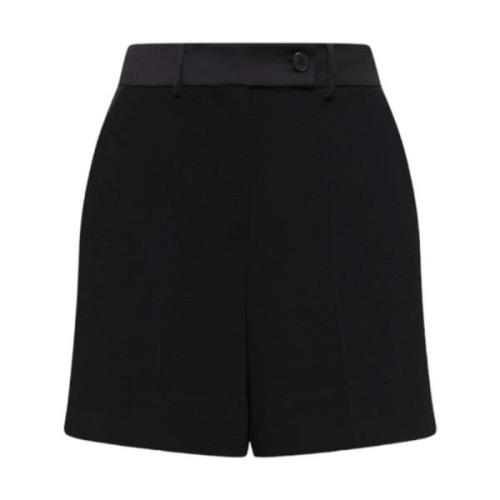 Marella Svarta Crêpe Shorts Black, Dam