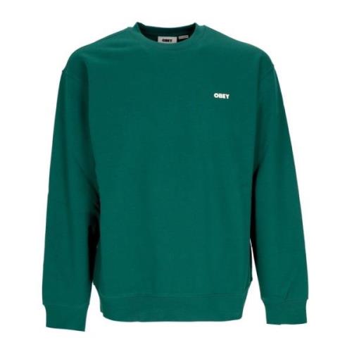 Obey Adventure Green Crew Fleece Sweater Green, Herr