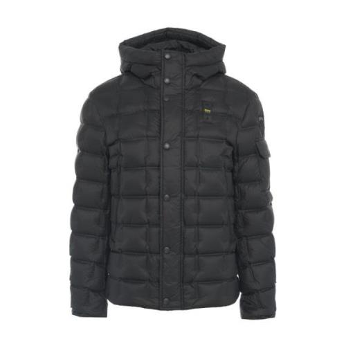 Blauer Svarta Jackor för Män Aw24 Black, Herr