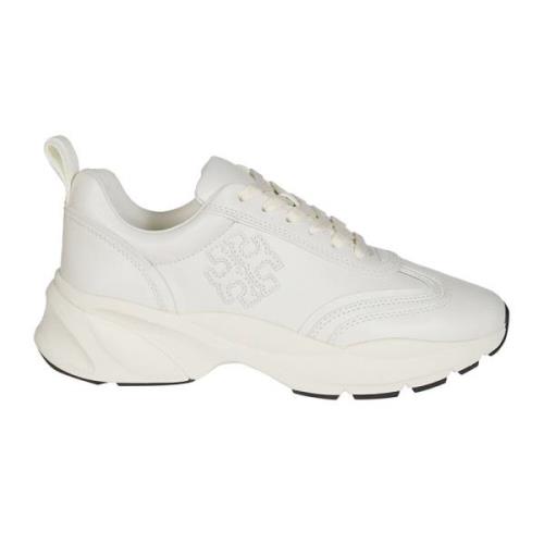 Tory Burch Lyckliga Sneakers för Tur White, Dam