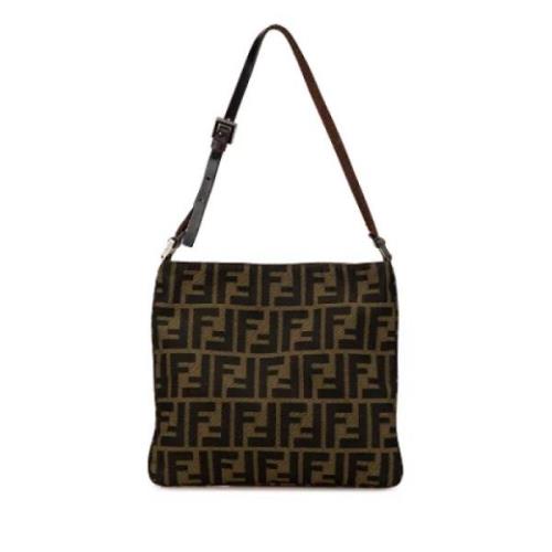 Fendi Vintage Pre-owned Canvas fendi-vskor Brown, Dam