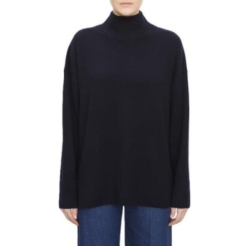 Vince Oversized turtleneck sweater dropped shoulder Blue, Dam