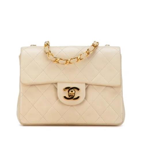 Chanel Vintage Pre-owned Laeder crossbodyvskor Brown, Dam