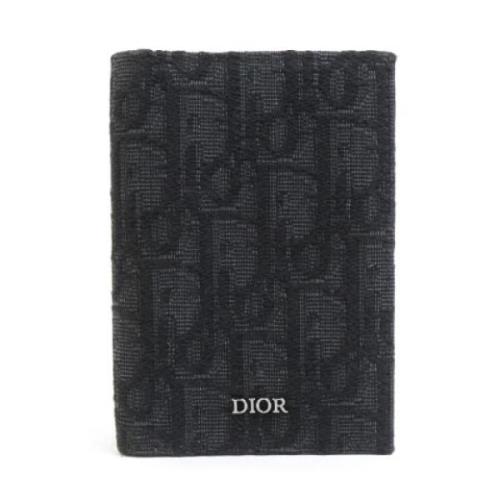 Dior Vintage Pre-owned Canvas hem-och-kontorstillbehr Black, Herr