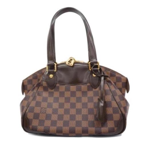 Louis Vuitton Vintage Pre-owned Tyg louis-vuitton-vskor Brown, Dam