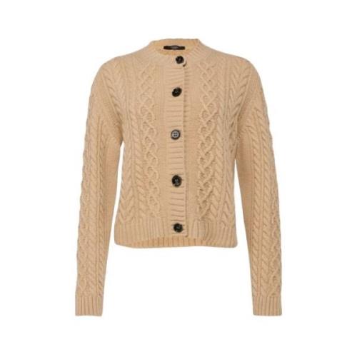 Weekend Mysig Kamel Cardigan för Kvinnor Brown, Dam