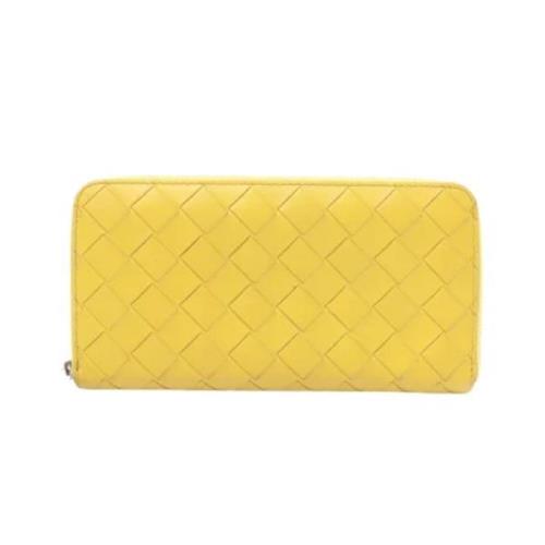 Bottega Veneta Vintage Pre-owned Laeder plnbcker Yellow, Dam