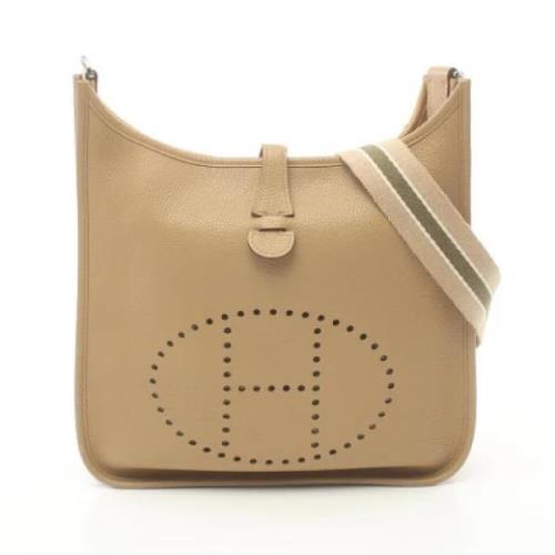 Hermès Vintage Pre-owned Laeder axelremsvskor Beige, Dam