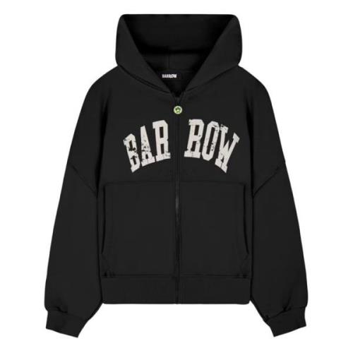 Barrow Svart Zip Hoodie Black, Herr