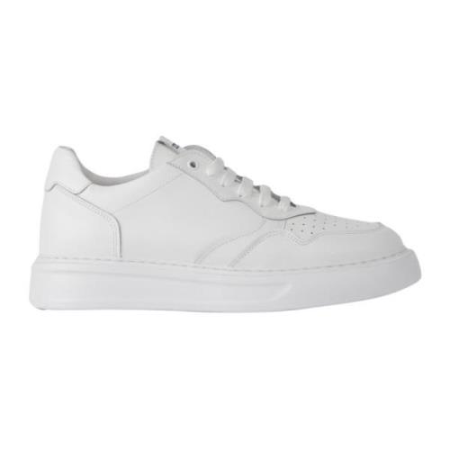 Exton Vita Läder Låga Sneakers White, Herr