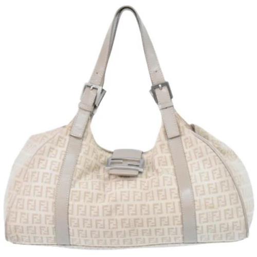 Fendi Vintage Pre-owned Canvas fendi-vskor Beige, Dam