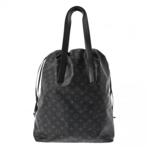 Louis Vuitton Vintage Pre-owned Tyg louis-vuitton-vskor Black, Dam