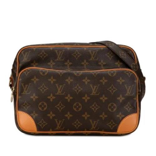 Louis Vuitton Vintage Pre-owned Canvas axelremsvskor Brown, Dam