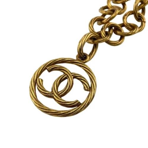 Chanel Vintage Pre-owned Guld chanel-smycken Yellow, Dam