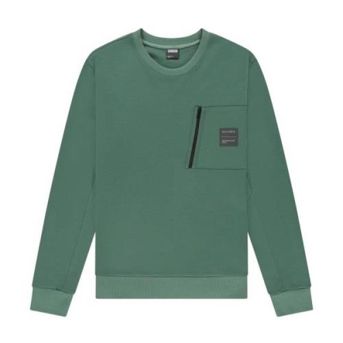 Kultivate Ljusfärgad Bryan crewneck sweatshirt Green, Herr