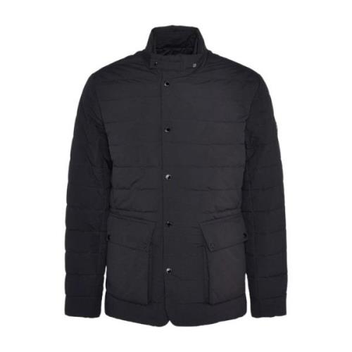 Barbour Svart Pufferjacka Fleetham Stil Black, Herr