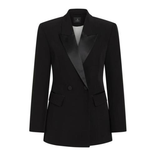 Bruuns Bazaar Elegant Svart Blazer med Ficklock Black, Dam