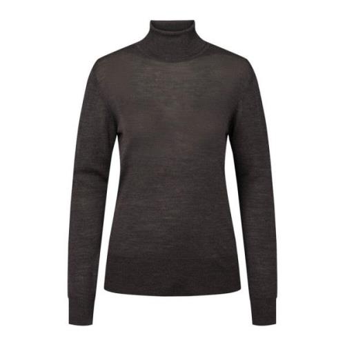 Bruuns Bazaar Delicioso Turtleneck Stickad Tröja Black, Dam