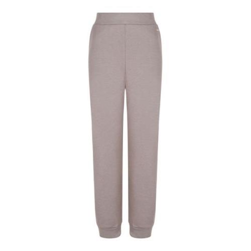 Calvin Klein Taupe Grey Jersey Track Pants Gray, Dam