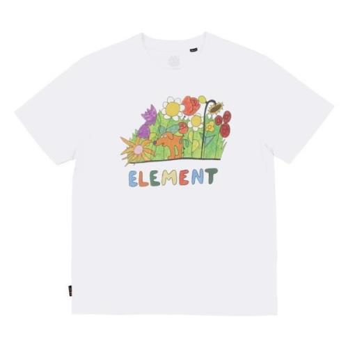 Element Lctxe Sniffing The Flowers T-shirt White, Herr