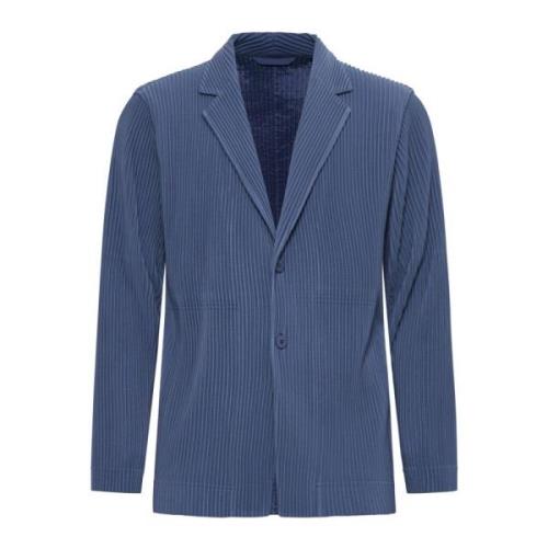 Issey Miyake Stiliga Homme Plisse Jackor Blue, Herr