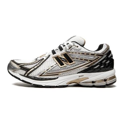 New Balance Vit Metallic Guld Stilren Sneaker Multicolor, Herr